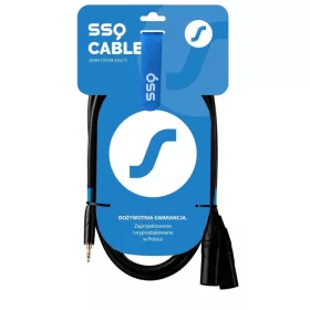 SSQ mixlr3 - 3,5 mm-es sztereó jack - 2x XLR apa