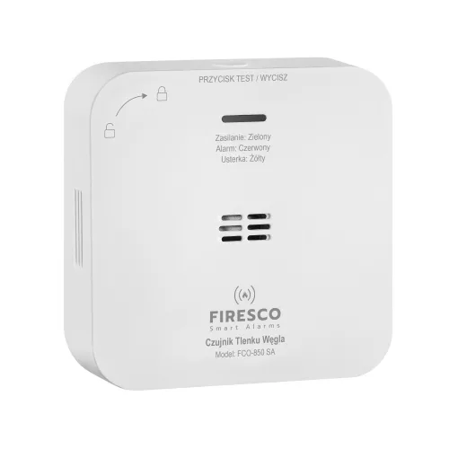 FCO-850 SA szén-monoxid-érzékelő, autonóm szén-monoxid-érzékelő, 10 éves élettartam