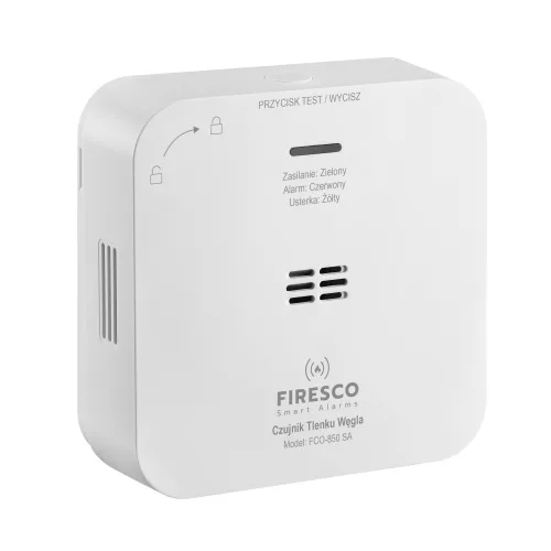 FCO-850 SA szén-monoxid-érzékelő, autonóm szén-monoxid-érzékelő, 10 éves élettartam
