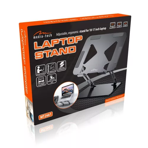 Állítható, ergonomikus laptopállvány 10-17 hüvelykes mérethez mt2661