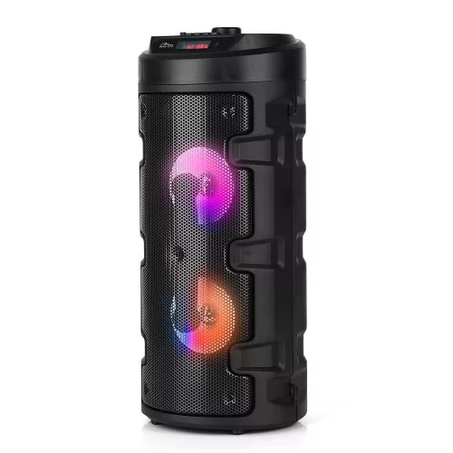 Partybox hangszóró keg bt mt3165 v2.0 karaoke/bluetooth 5.0+edr/fm/mp3/microsd/usb/equalizer/aux/jack 6.3/pilot/strap/usb-c/led/rms 40w/pmpo 1000w