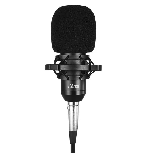 Stúdió kondenzátormikrofon tartozékkészlettel, stúdió és streaming mikrofon mt397s (ezüst)