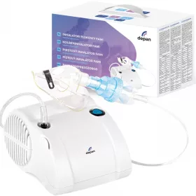 Inhalator cu piston silențios cu două măști