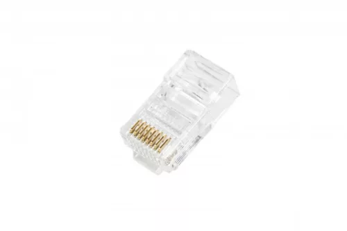 RJ45 (8p8c) átvezető dugó, cat.5e, árnyékolatlan, AWG 26-24, 100 db-os csomag