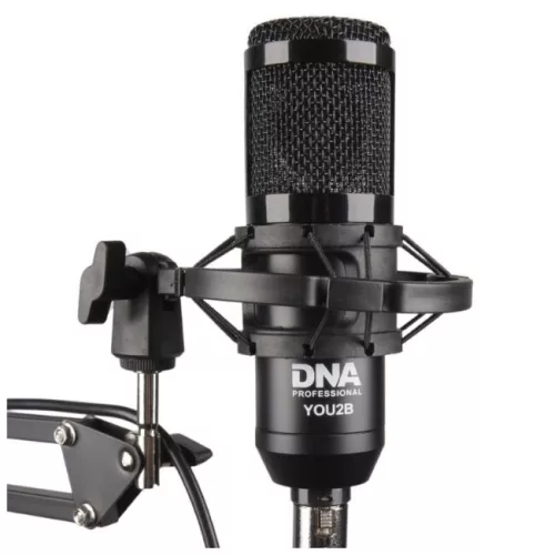 USB mikrofon szett, DNA, audio interfész, hanghatások, 13,3x10,5x3,8 cm, fekete, teljes készle