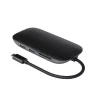 CB-C71 alumínium USB-C hub | 8 az 1-ben | RJ45 Ethernet 10/100/1000 Mbps | 3xUSB 3.1 | HDMI 4k@30Hz | SD és MicroSD | USB-C tápellátás 100 W