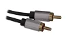 Audio kábel 3,5 mm-es apa - 2 RCA apa 5 m, fekete