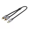 Audio kábel Vention USB-C - 2RCA apa 2m