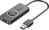 Külső hangkártya hangerőszabályzóval, 1 m-es USB 2.0 csatlakozóval