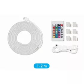   Vention szilikon neon LED szalag infravörös távirányítóval, USB 5V tápegységgel, 2m