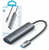 5 az 1-ben USB-A 3.0 elosztó, 0,15 m, védőkábellel