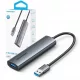 5 az 1-ben USB-A 3.0 elosztó, 0,15 m, védőkábellel