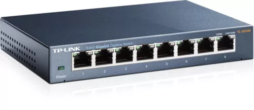 TP-Link TL-SG108 kapcsoló (8x 10/100/1000mbps)