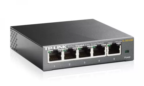 TP-Link TL-SG105e kapcsoló (5x 10/100/1000mbps)