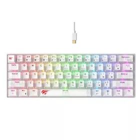 Havit kb903l gamer billentyűzet (átlátszó fehér)