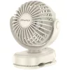 Mini asztali ventilátor f45 csipesszel 1200mah fehér