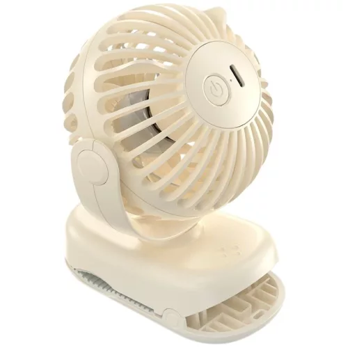 Mini asztali ventilátor f45 csipesszel 1200mah fehér