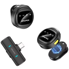 Lavalier mikrofon mk3 duo vezeték nélküli fekete