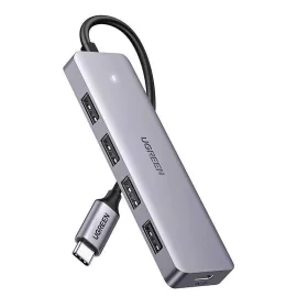   Ugreen hub adapter 4 az 1-ben USB-C - 4x USB 3.0+USB-C (szürke)