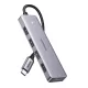 Ugreen hub adapter 4 az 1-ben USB-C - 4x USB 3.0+USB-C (szürke)