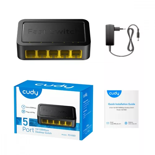 Cuda fs105d 5 portos 10/100 Mbps switch