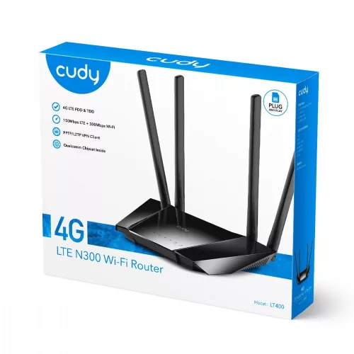 cudy lt400_eu 300 mbps vezeték nélküli n 4g lte cat.4 sim router