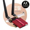 Hálózati kártya cudy we3000s AX5400 wi-fi 6 + bt 5.2 intel AX210 pcie hűtőborda