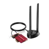 Hálózati kártya cudy we4000 ax5400 wi-fi 6/6e bt 5.2 intel ax210ngw pcie hűtőborda + antenna kábelen