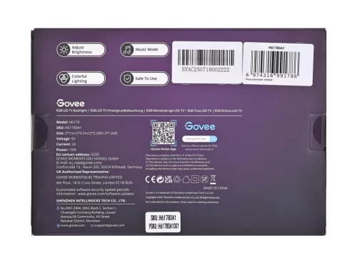 Govee TV háttérvilágítású LED szalag 46-60 hüvelykes TV-hez h61780a1