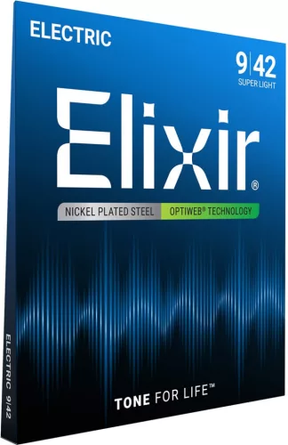 Elixir 12000 szuper könnyű (9-42) pw - elektromos gitárhúrok