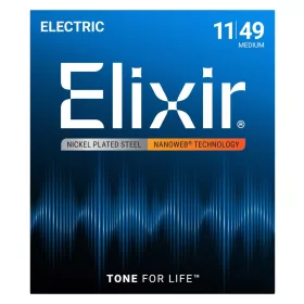 Elixir 12102 közepes (11-49) nw - elektromos gitárhúrok