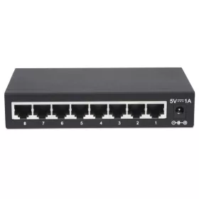 Gigabites switch 8x 10/100/1000 mbps rj45 asztali fém
