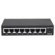 Gigabites switch 8x 10/100/1000 mbps rj45 asztali fém