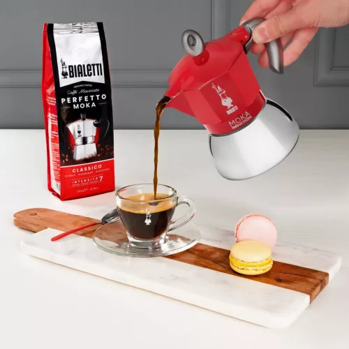 Bialetti új mokka indukciós kávéfőző 4tz piros