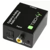 Digitális átalakító Toslink SPDIF, koaxiális audio analóg sztereó RCA b/r