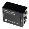 Digitális átalakító Toslink SPDIF, koaxiális audio analóg sztereó RCA b/r