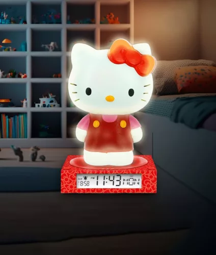 Hello Kitty 3D ébresztőóra lámpa