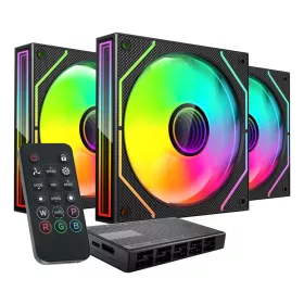   Tacens mars mf-3dprokit ventilátor 120 argb x3 bk- ventilátor+hub+távirányító (tacmars-mf3dprokit)