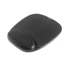 Ergonomikus egérpad, gél, fekete