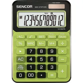   Asztali számológép sec 372gn, nagy, 12 számjegyű LCD kijelzővel
