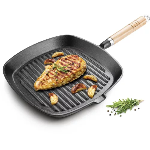 Öntöttvas grillserpenyő, 1063 mm átmérőjű, 24 cm