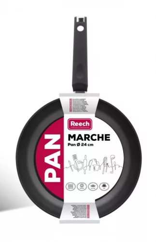 Alumínium serpenyő tapadásmentes bevonattal LP1002 Marche 24cm fekete