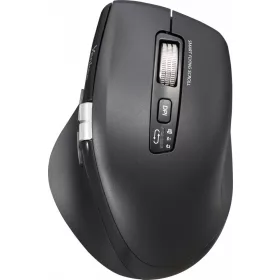   Vezeték nélküli egér, újratölthető, dupla 2xBT +USB2.4G repülő görgő