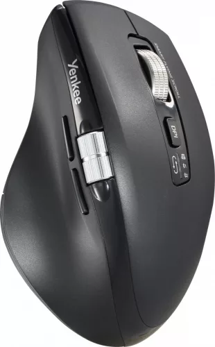 Vezeték nélküli egér, újratölthető, dupla 2xBT +USB2.4G repülő görgő