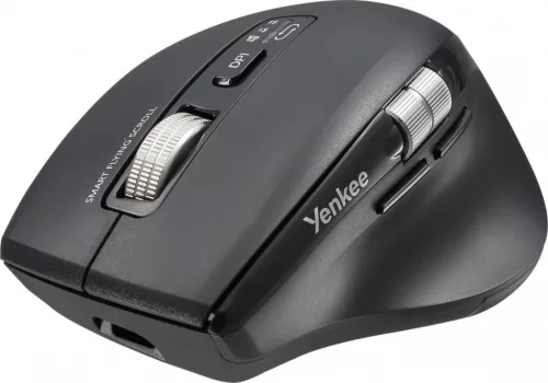 Vezeték nélküli egér, újratölthető, dupla 2xBT +USB2.4G repülő görgő