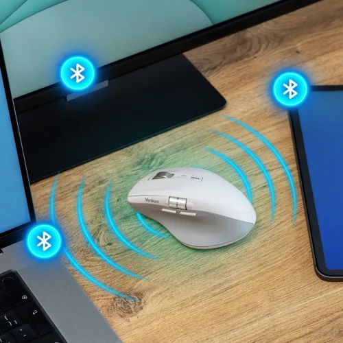 Vezeték nélküli egér, újratölthető, dupla 2xBT +USB2.4G repülő görgő