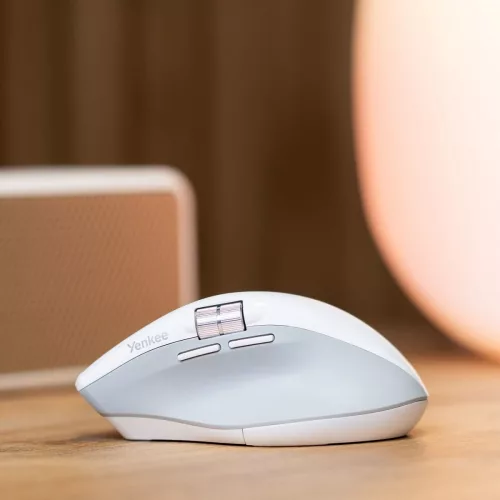Vezeték nélküli egér, újratölthető, dupla 2xBT +USB2.4G repülő görgő