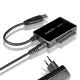 ADSA-FP3 adapter USB 3.2 Gen 1 - SATA 6G HDD Fastport3 (2.5", 3.5", 5.25") tápegységgel