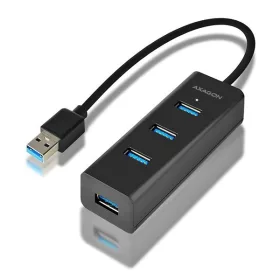   Hue-s2b hub 4 portos USB 3.2 gen 1 töltőhub, 30 cm-es kábel, microUSB kiegészítő tápegység