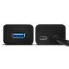 Hue-s2bl hub 4 portos USB 3.2 gen 1 töltőhub, 1,2 m-es kábel, microUSB kiegészítő tápegység